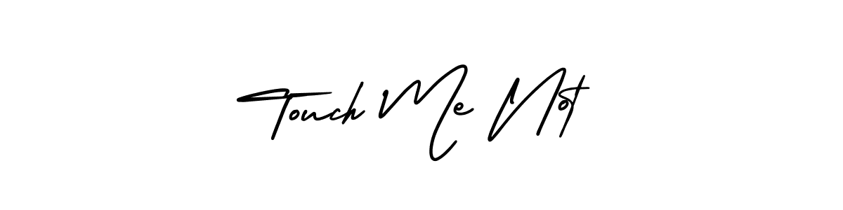 Also You can easily find your signature by using the search form. We will create Touch Me Not name handwritten signature images for you free of cost using AmerikaSignatureDemo-Regular sign style. Touch Me Not signature style 3 images and pictures png