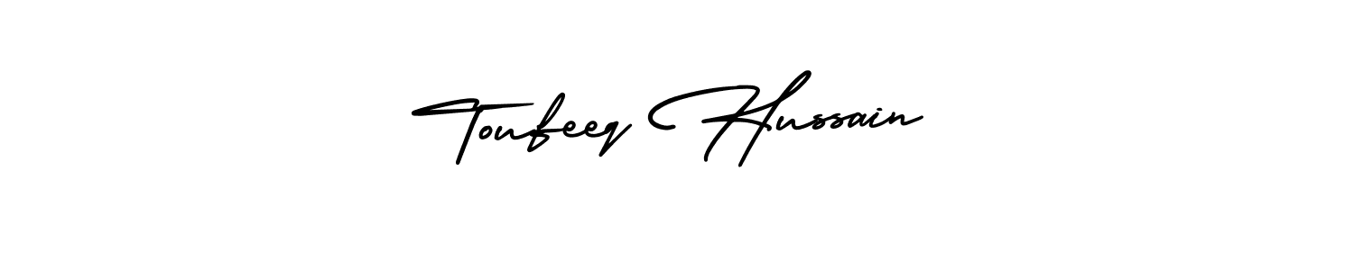 Make a short Toufeeq Hussain signature style. Manage your documents anywhere anytime using AmerikaSignatureDemo-Regular. Create and add eSignatures, submit forms, share and send files easily. Toufeeq Hussain signature style 3 images and pictures png