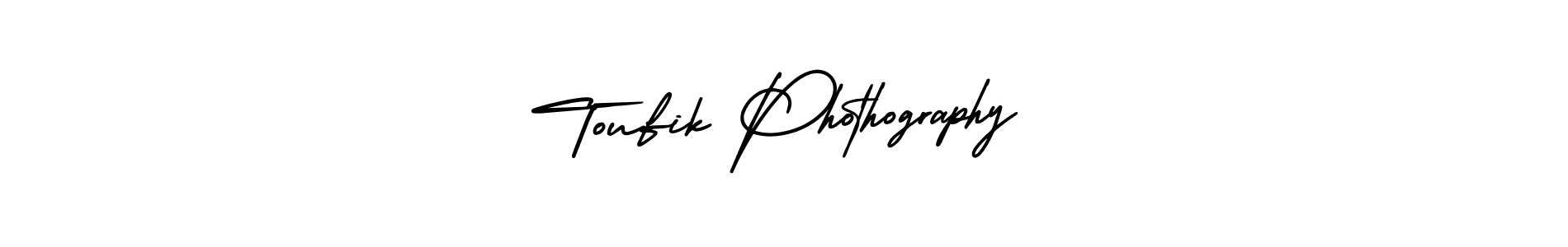 How to Draw Toufik Phothography signature style? AmerikaSignatureDemo-Regular is a latest design signature styles for name Toufik Phothography. Toufik Phothography signature style 3 images and pictures png