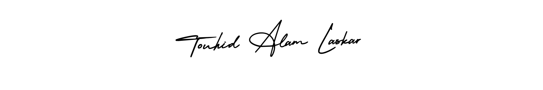 Similarly AmerikaSignatureDemo-Regular is the best handwritten signature design. Signature creator online .You can use it as an online autograph creator for name Touhid Alam Laskar. Touhid Alam Laskar signature style 3 images and pictures png