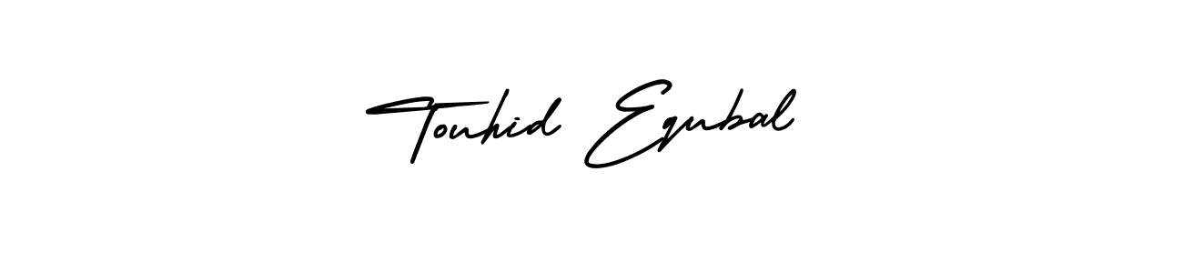 Make a beautiful signature design for name Touhid Equbal. With this signature (AmerikaSignatureDemo-Regular) style, you can create a handwritten signature for free. Touhid Equbal signature style 3 images and pictures png