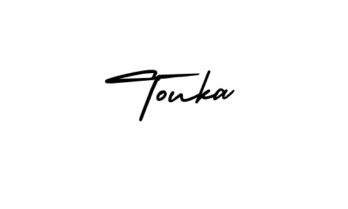 Design your own signature with our free online signature maker. With this signature software, you can create a handwritten (AmerikaSignatureDemo-Regular) signature for name Touka. Touka signature style 3 images and pictures png