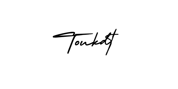 How to make Toukdt signature? AmerikaSignatureDemo-Regular is a professional autograph style. Create handwritten signature for Toukdt name. Toukdt signature style 3 images and pictures png