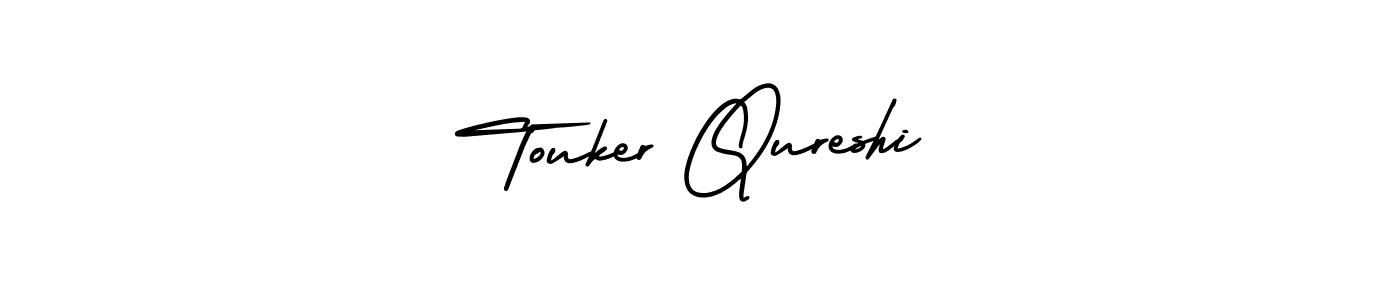 Create a beautiful signature design for name Touker Qureshi. With this signature (AmerikaSignatureDemo-Regular) fonts, you can make a handwritten signature for free. Touker Qureshi signature style 3 images and pictures png