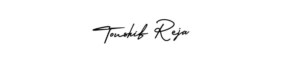Also You can easily find your signature by using the search form. We will create Toushif Reja name handwritten signature images for you free of cost using AmerikaSignatureDemo-Regular sign style. Toushif Reja signature style 3 images and pictures png