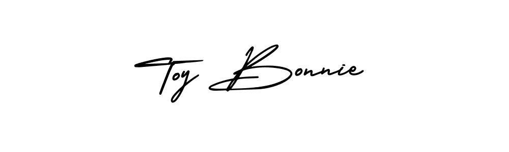 How to Draw Toy Bonnie signature style? AmerikaSignatureDemo-Regular is a latest design signature styles for name Toy Bonnie. Toy Bonnie signature style 3 images and pictures png