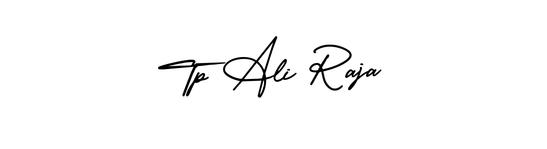 How to make Tp Ali Raja signature? AmerikaSignatureDemo-Regular is a professional autograph style. Create handwritten signature for Tp Ali Raja name. Tp Ali Raja signature style 3 images and pictures png