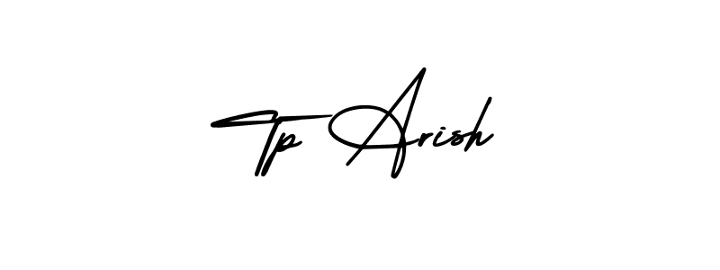 AmerikaSignatureDemo-Regular is a professional signature style that is perfect for those who want to add a touch of class to their signature. It is also a great choice for those who want to make their signature more unique. Get Tp Arish name to fancy signature for free. Tp Arish signature style 3 images and pictures png