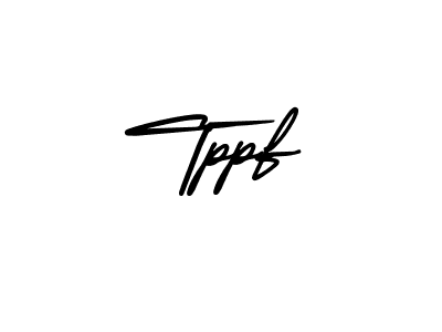 You should practise on your own different ways (AmerikaSignatureDemo-Regular) to write your name (Tppf) in signature. don't let someone else do it for you. Tppf signature style 3 images and pictures png