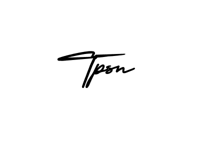 AmerikaSignatureDemo-Regular is a professional signature style that is perfect for those who want to add a touch of class to their signature. It is also a great choice for those who want to make their signature more unique. Get Tpsn name to fancy signature for free. Tpsn signature style 3 images and pictures png