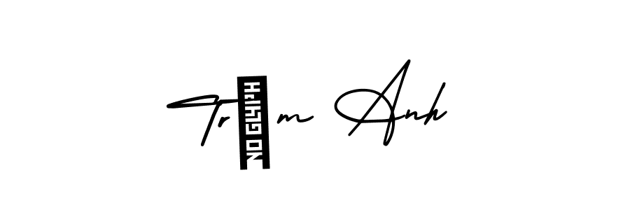 Design your own signature with our free online signature maker. With this signature software, you can create a handwritten (AmerikaSignatureDemo-Regular) signature for name Trâm Anh. Trâm Anh signature style 3 images and pictures png