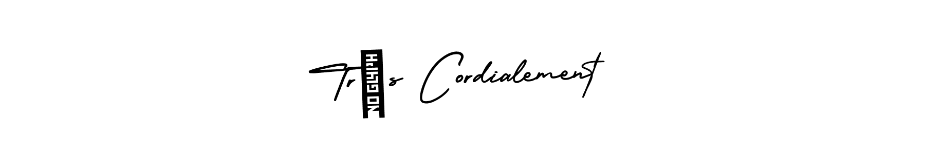 This is the best signature style for the Très Cordialement name. Also you like these signature font (AmerikaSignatureDemo-Regular). Mix name signature. Très Cordialement signature style 3 images and pictures png