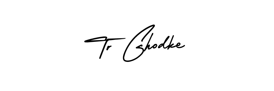Also You can easily find your signature by using the search form. We will create Tr Ghodke name handwritten signature images for you free of cost using AmerikaSignatureDemo-Regular sign style. Tr Ghodke signature style 3 images and pictures png