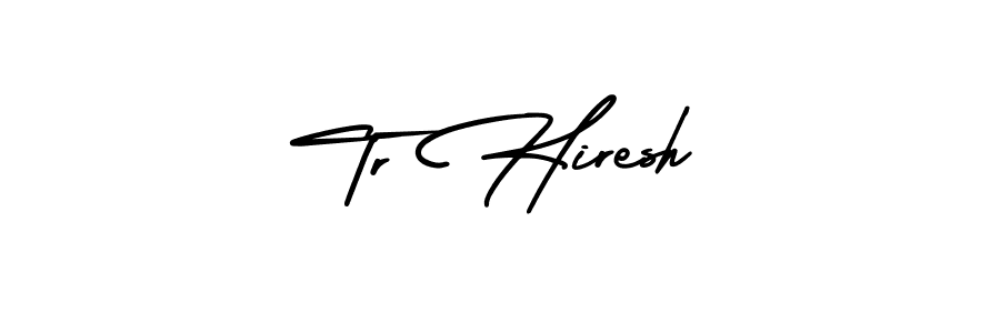 Make a beautiful signature design for name Tr Hiresh. With this signature (AmerikaSignatureDemo-Regular) style, you can create a handwritten signature for free. Tr Hiresh signature style 3 images and pictures png