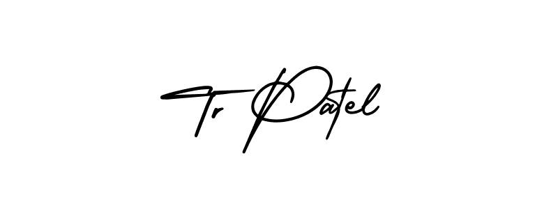 How to make Tr Patel signature? AmerikaSignatureDemo-Regular is a professional autograph style. Create handwritten signature for Tr Patel name. Tr Patel signature style 3 images and pictures png