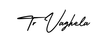 Design your own signature with our free online signature maker. With this signature software, you can create a handwritten (AmerikaSignatureDemo-Regular) signature for name Tr Vaghela. Tr Vaghela signature style 3 images and pictures png
