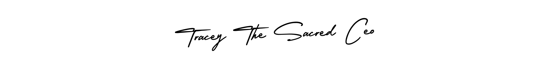 How to make Tracey The Sacred Ceo name signature. Use AmerikaSignatureDemo-Regular style for creating short signs online. This is the latest handwritten sign. Tracey The Sacred Ceo signature style 3 images and pictures png