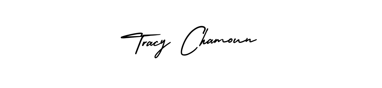 Make a short Tracy Chamoun signature style. Manage your documents anywhere anytime using AmerikaSignatureDemo-Regular. Create and add eSignatures, submit forms, share and send files easily. Tracy Chamoun signature style 3 images and pictures png