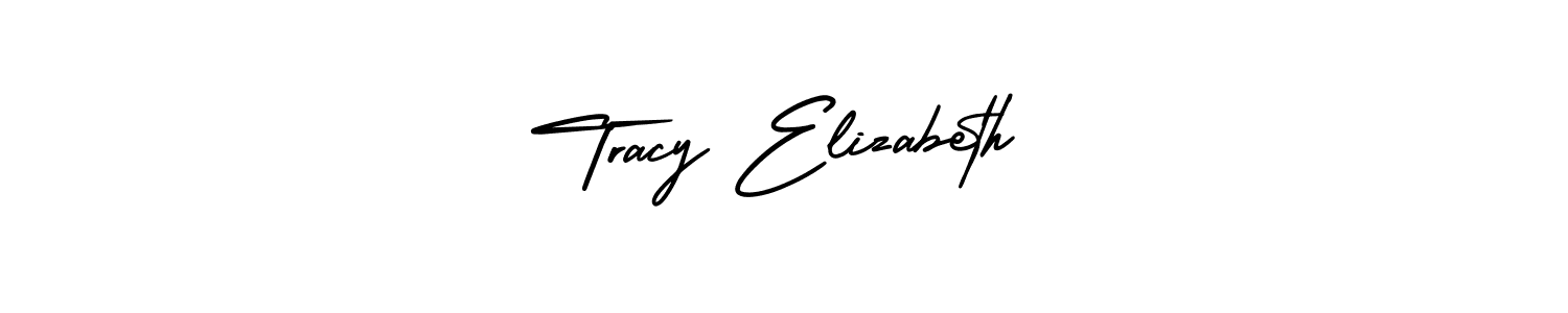 How to make Tracy Elizabeth signature? AmerikaSignatureDemo-Regular is a professional autograph style. Create handwritten signature for Tracy Elizabeth name. Tracy Elizabeth signature style 3 images and pictures png