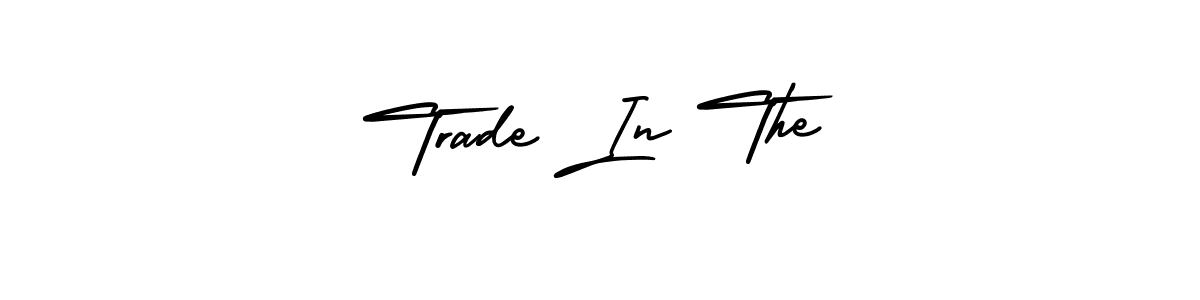 This is the best signature style for the Trade In The name. Also you like these signature font (AmerikaSignatureDemo-Regular). Mix name signature. Trade In The signature style 3 images and pictures png