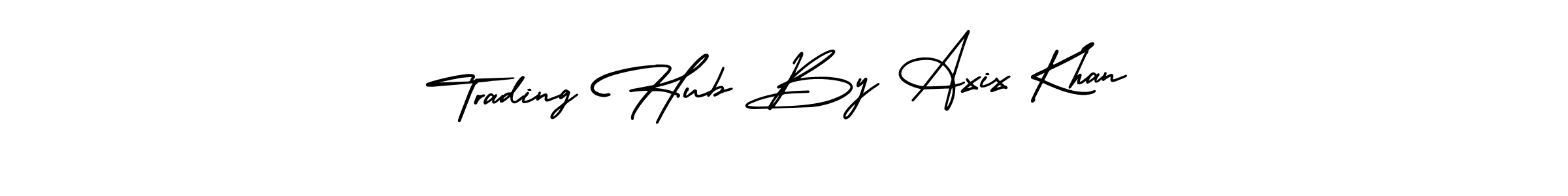 Create a beautiful signature design for name Trading Hub By Axix Khan. With this signature (AmerikaSignatureDemo-Regular) fonts, you can make a handwritten signature for free. Trading Hub By Axix Khan signature style 3 images and pictures png