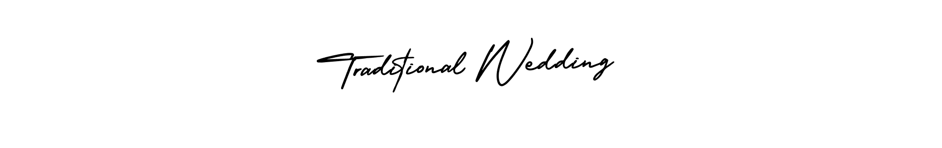 It looks lik you need a new signature style for name Traditional Wedding. Design unique handwritten (AmerikaSignatureDemo-Regular) signature with our free signature maker in just a few clicks. Traditional Wedding signature style 3 images and pictures png