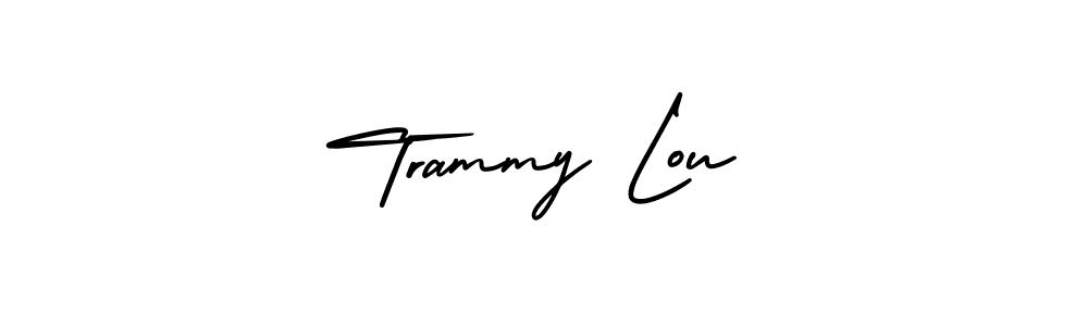 Make a beautiful signature design for name Trammy Lou. With this signature (AmerikaSignatureDemo-Regular) style, you can create a handwritten signature for free. Trammy Lou signature style 3 images and pictures png