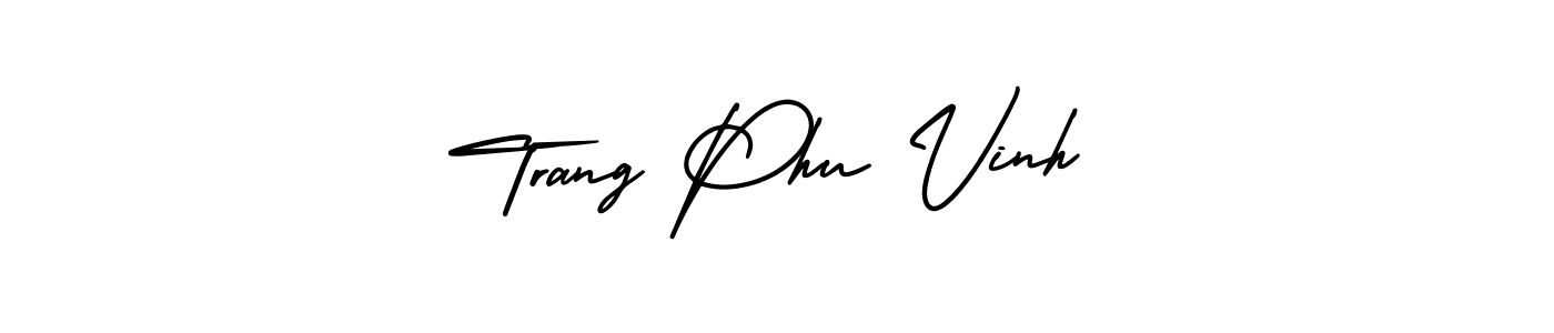 Also You can easily find your signature by using the search form. We will create Trang Phu Vinh name handwritten signature images for you free of cost using AmerikaSignatureDemo-Regular sign style. Trang Phu Vinh signature style 3 images and pictures png