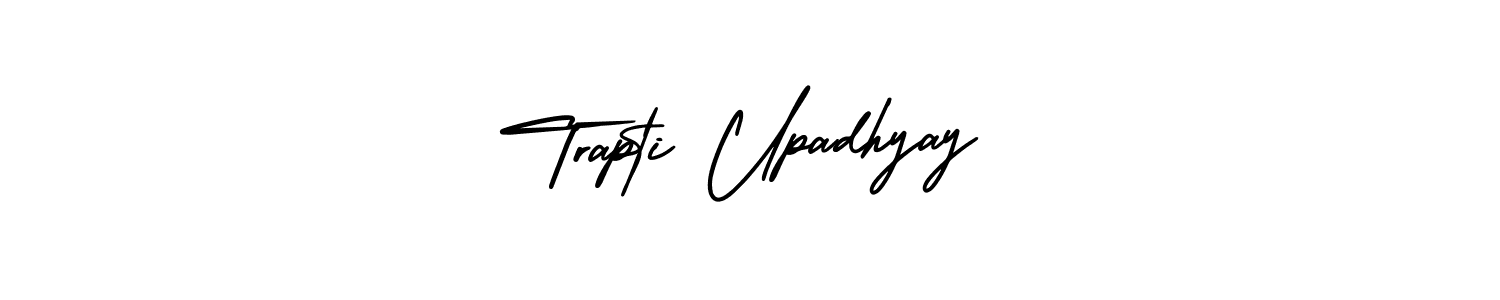 if you are searching for the best signature style for your name Trapti Upadhyay. so please give up your signature search. here we have designed multiple signature styles  using AmerikaSignatureDemo-Regular. Trapti Upadhyay signature style 3 images and pictures png