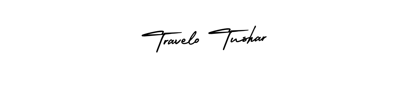 Design your own signature with our free online signature maker. With this signature software, you can create a handwritten (AmerikaSignatureDemo-Regular) signature for name Travelo Tushar. Travelo Tushar signature style 3 images and pictures png