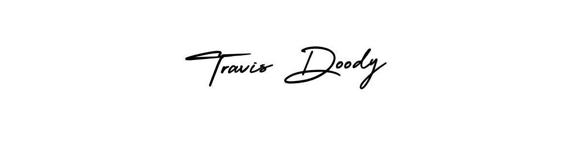 Use a signature maker to create a handwritten signature online. With this signature software, you can design (AmerikaSignatureDemo-Regular) your own signature for name Travis Doody. Travis Doody signature style 3 images and pictures png