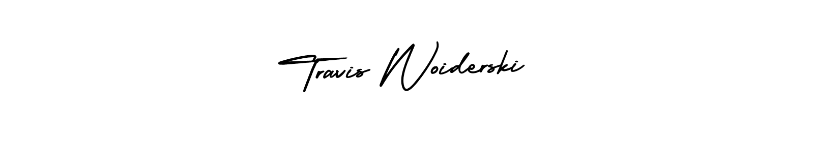 Travis Woiderski stylish signature style. Best Handwritten Sign (AmerikaSignatureDemo-Regular) for my name. Handwritten Signature Collection Ideas for my name Travis Woiderski. Travis Woiderski signature style 3 images and pictures png