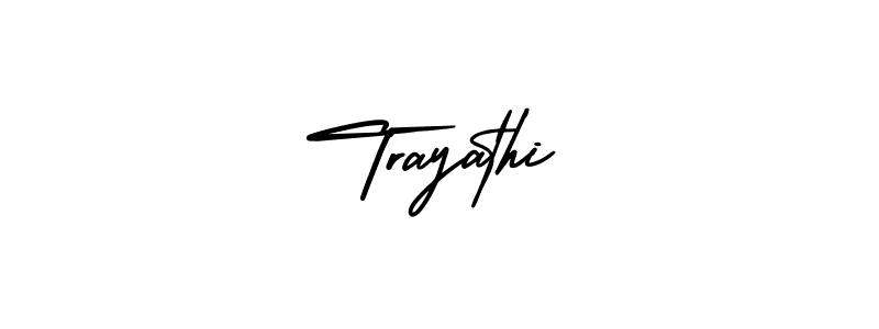 Also we have Trayathi name is the best signature style. Create professional handwritten signature collection using AmerikaSignatureDemo-Regular autograph style. Trayathi signature style 3 images and pictures png