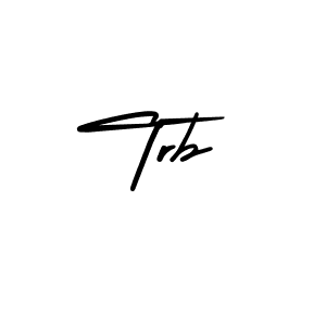 Make a beautiful signature design for name Trb. With this signature (AmerikaSignatureDemo-Regular) style, you can create a handwritten signature for free. Trb signature style 3 images and pictures png