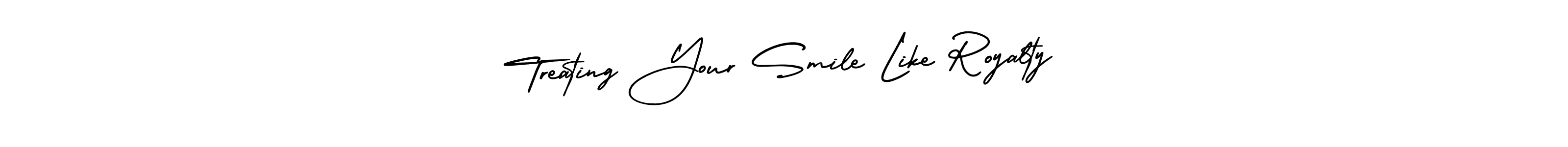 Treating Your Smile Like Royalty stylish signature style. Best Handwritten Sign (AmerikaSignatureDemo-Regular) for my name. Handwritten Signature Collection Ideas for my name Treating Your Smile Like Royalty. Treating Your Smile Like Royalty signature style 3 images and pictures png