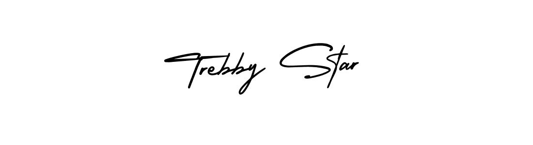 Create a beautiful signature design for name Trebby Star. With this signature (AmerikaSignatureDemo-Regular) fonts, you can make a handwritten signature for free. Trebby Star signature style 3 images and pictures png