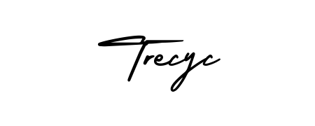 Express your personality with a custom Trecyc signature crafted with AmerikaSignatureDemo-Regular typography. Free transparent PNG download available. Trecyc signature style 3 images and pictures png