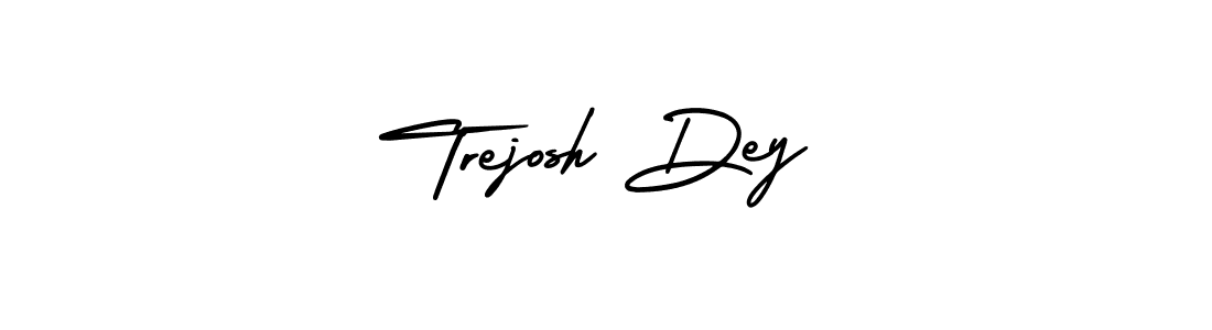 Use a signature maker to create a handwritten signature online. With this signature software, you can design (AmerikaSignatureDemo-Regular) your own signature for name Trejosh Dey. Trejosh Dey signature style 3 images and pictures png