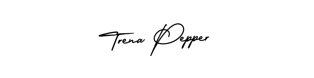 Design your own signature with our free online signature maker. With this signature software, you can create a handwritten (AmerikaSignatureDemo-Regular) signature for name Trena Pepper. Trena Pepper signature style 3 images and pictures png