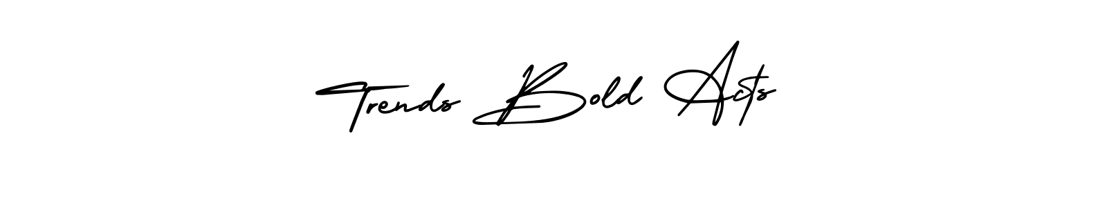 Make a beautiful signature design for name Trends Bold Acts. Use this online signature maker to create a handwritten signature for free. Trends Bold Acts signature style 3 images and pictures png