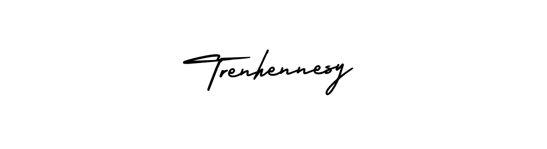 Trenhennesy stylish signature style. Best Handwritten Sign (AmerikaSignatureDemo-Regular) for my name. Handwritten Signature Collection Ideas for my name Trenhennesy. Trenhennesy signature style 3 images and pictures png