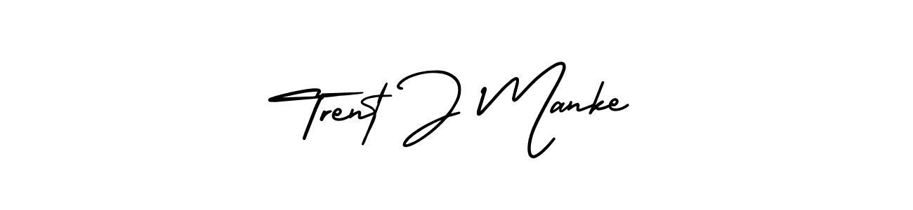 Use a signature maker to create a handwritten signature online. With this signature software, you can design (AmerikaSignatureDemo-Regular) your own signature for name Trent J Manke. Trent J Manke signature style 3 images and pictures png