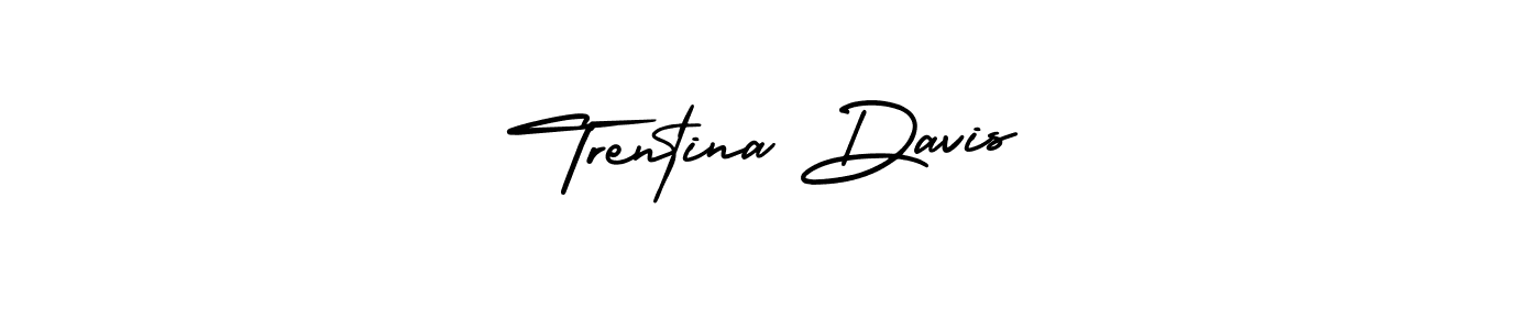 Also we have Trentina Davis name is the best signature style. Create professional handwritten signature collection using AmerikaSignatureDemo-Regular autograph style. Trentina Davis signature style 3 images and pictures png
