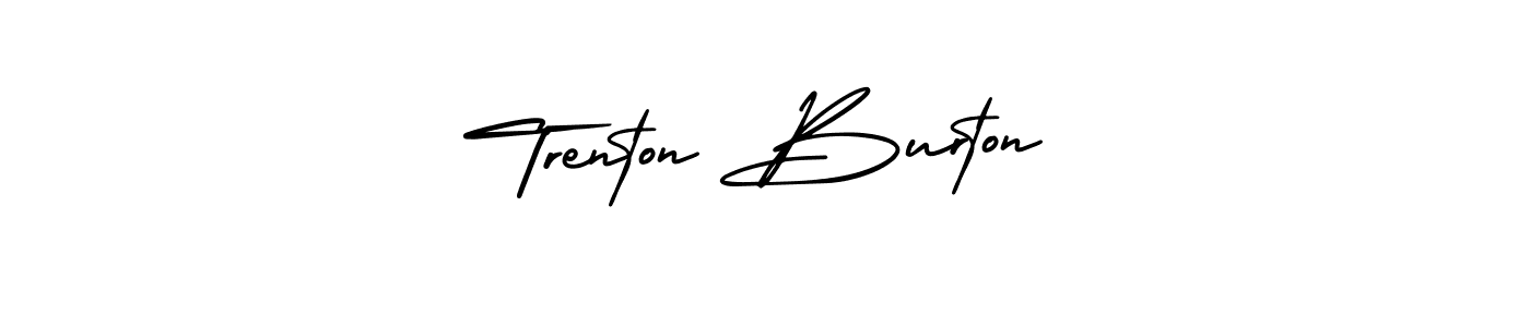 How to make Trenton Burton signature? AmerikaSignatureDemo-Regular is a professional autograph style. Create handwritten signature for Trenton Burton name. Trenton Burton signature style 3 images and pictures png