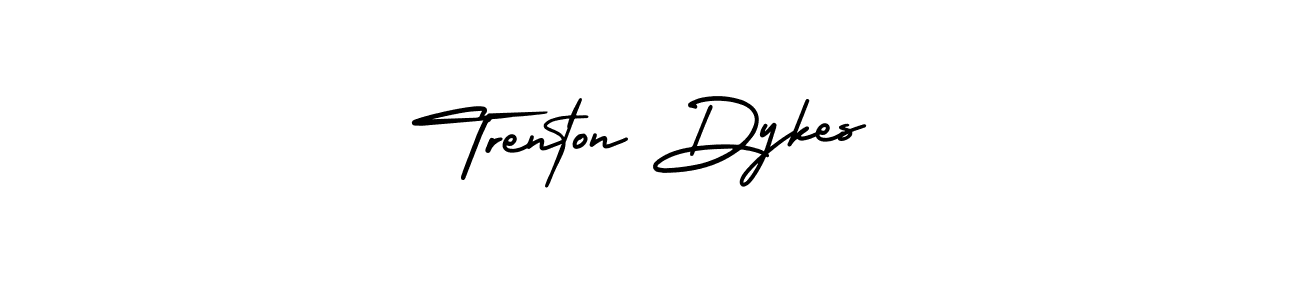 Make a short Trenton Dykes signature style. Manage your documents anywhere anytime using AmerikaSignatureDemo-Regular. Create and add eSignatures, submit forms, share and send files easily. Trenton Dykes signature style 3 images and pictures png