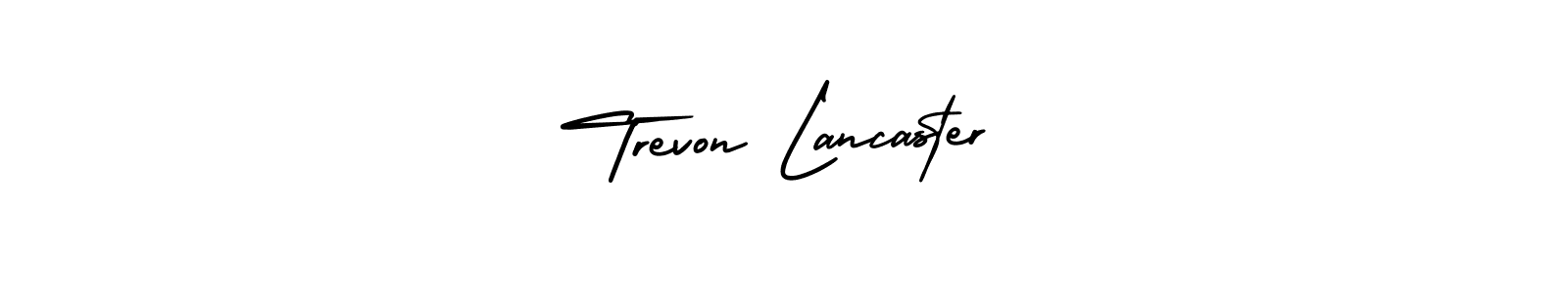 if you are searching for the best signature style for your name Trevon Lancaster. so please give up your signature search. here we have designed multiple signature styles  using AmerikaSignatureDemo-Regular. Trevon Lancaster signature style 3 images and pictures png