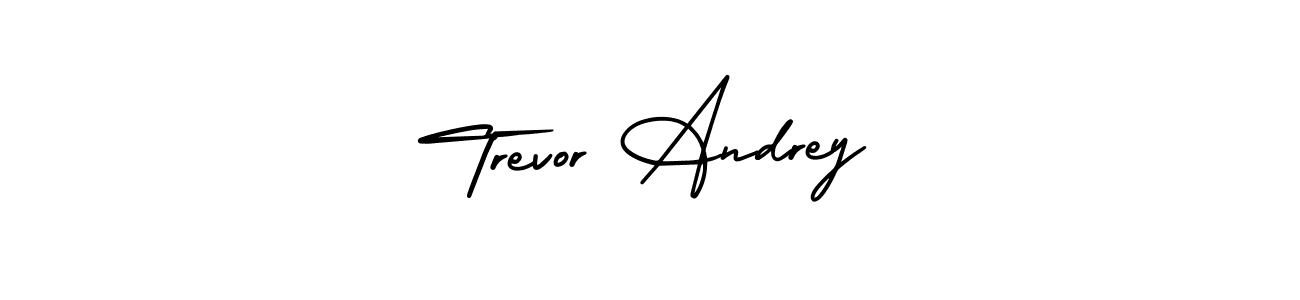 Make a short Trevor Andrey signature style. Manage your documents anywhere anytime using AmerikaSignatureDemo-Regular. Create and add eSignatures, submit forms, share and send files easily. Trevor Andrey signature style 3 images and pictures png