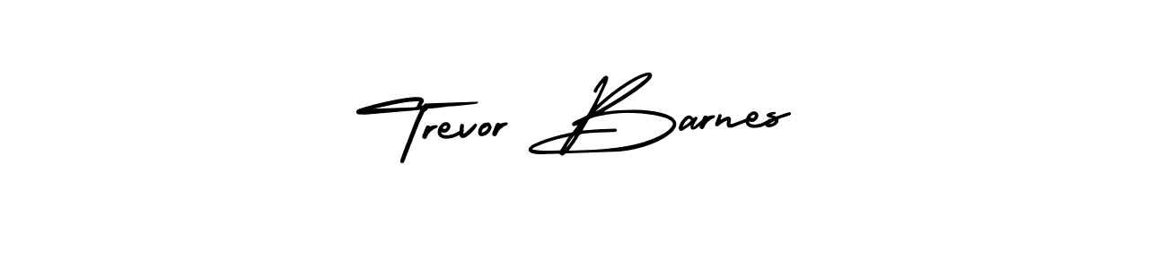 It looks lik you need a new signature style for name Trevor Barnes. Design unique handwritten (AmerikaSignatureDemo-Regular) signature with our free signature maker in just a few clicks. Trevor Barnes signature style 3 images and pictures png