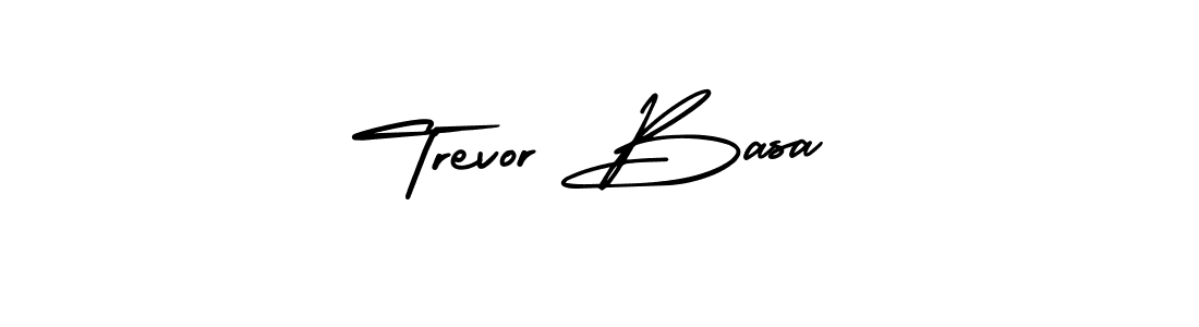 Create a beautiful signature design for name Trevor Basa. With this signature (AmerikaSignatureDemo-Regular) fonts, you can make a handwritten signature for free. Trevor Basa signature style 3 images and pictures png