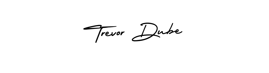 How to make Trevor Dube name signature. Use AmerikaSignatureDemo-Regular style for creating short signs online. This is the latest handwritten sign. Trevor Dube signature style 3 images and pictures png